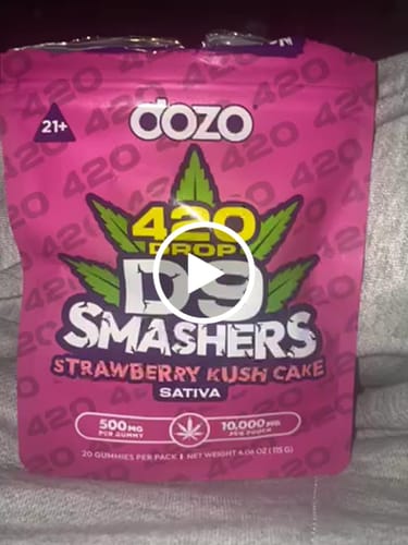 Customer video review of D9 Smasher Gummies - New 420 Limited Drop