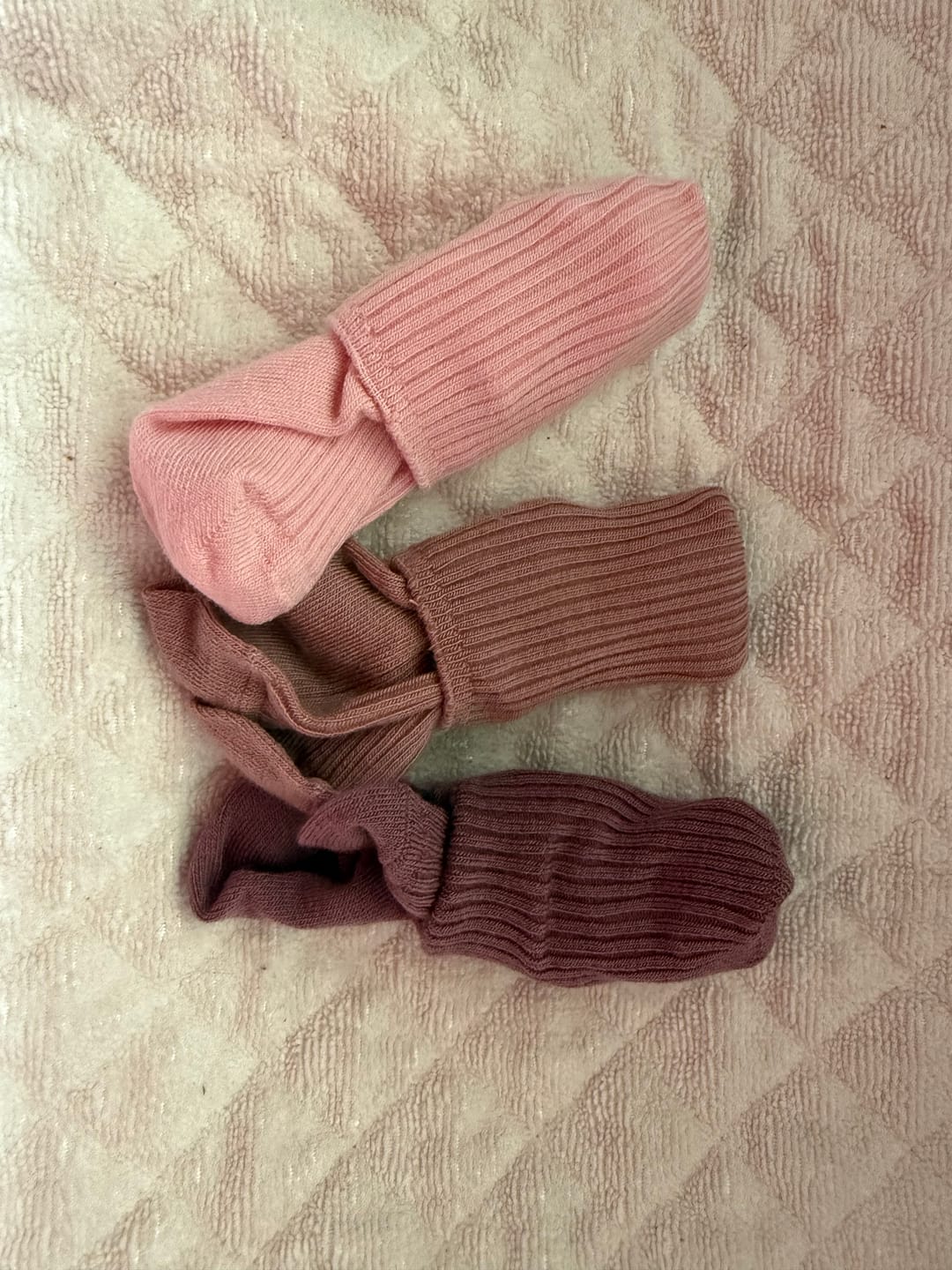 Customer photo review of Wool Socks, Baby and Toddler, Pink & Rose