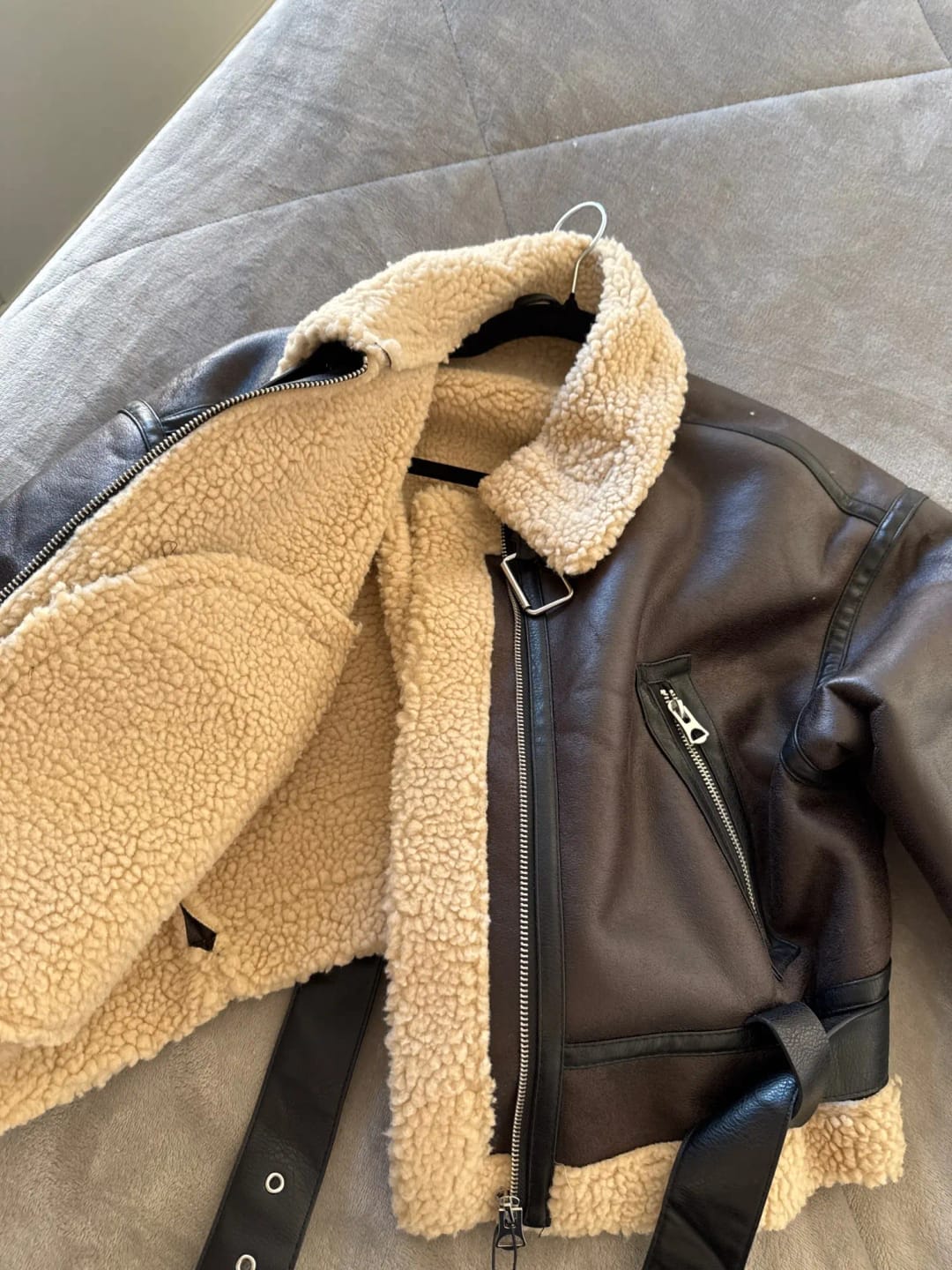 Customer photo review of Emma Faux Leather Jacket