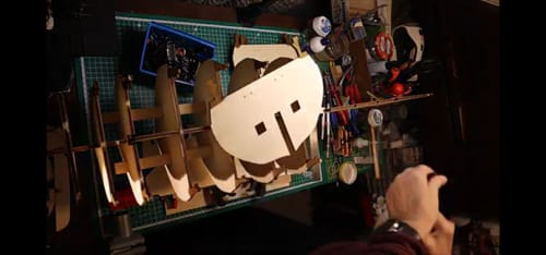 Reseña con foto de un cliente sobre Maqueta Barco Montañés