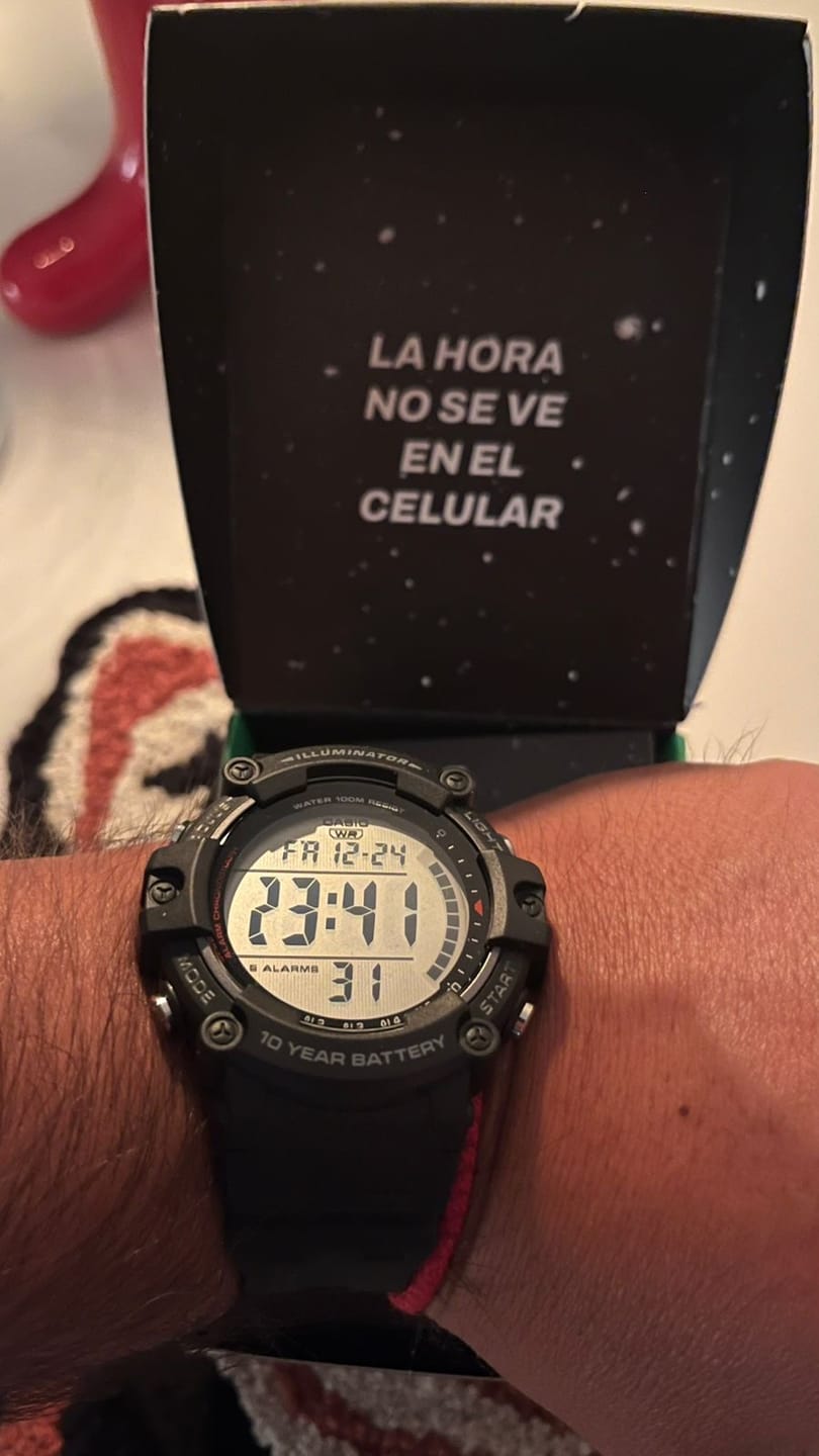Customer photo review of Reloj Casio Vintage AE-1500WH-1AVDF Negro