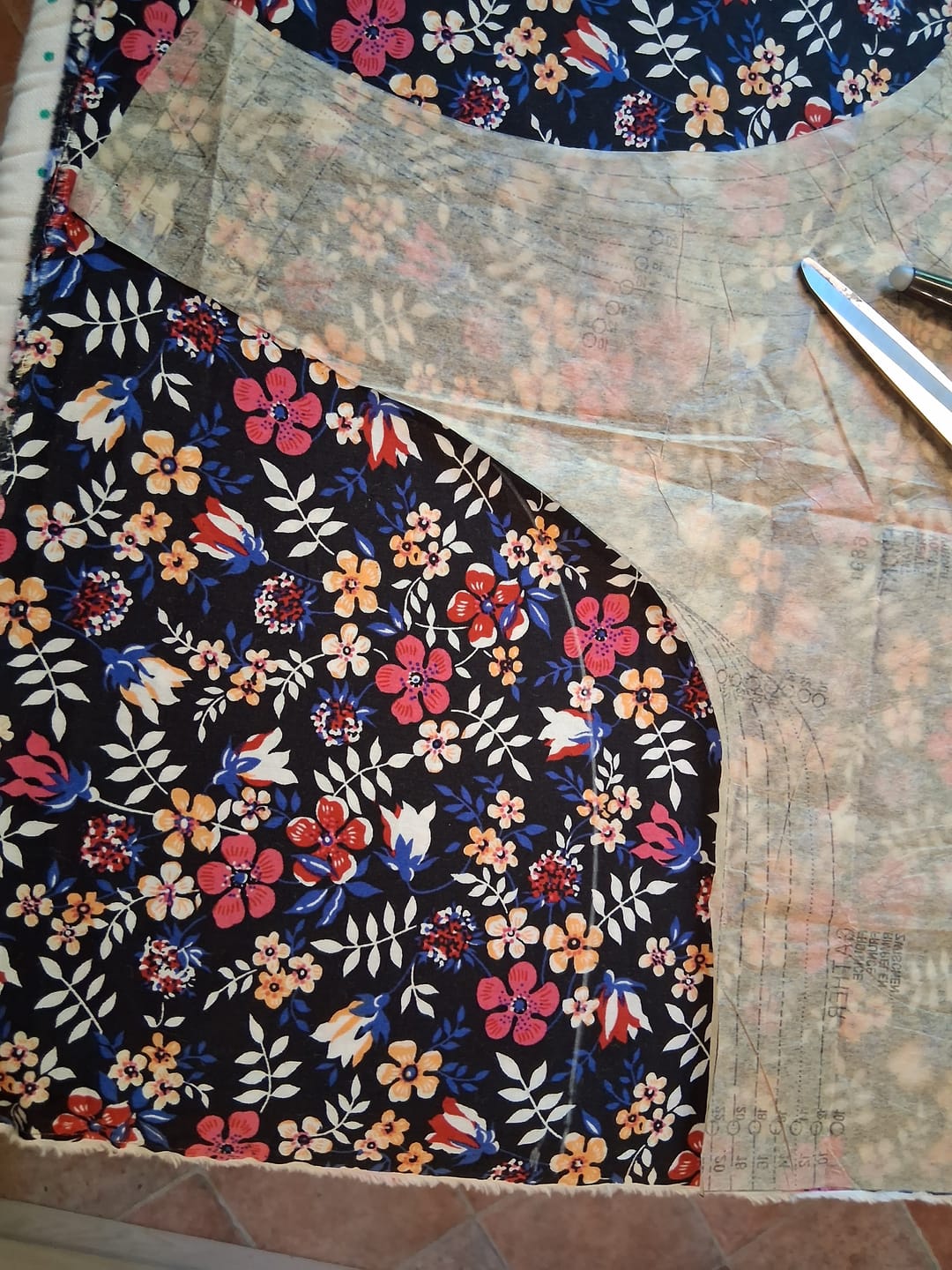 Customer photo review of Delicate Flowers and Leaves Cotton Poplin Fabric