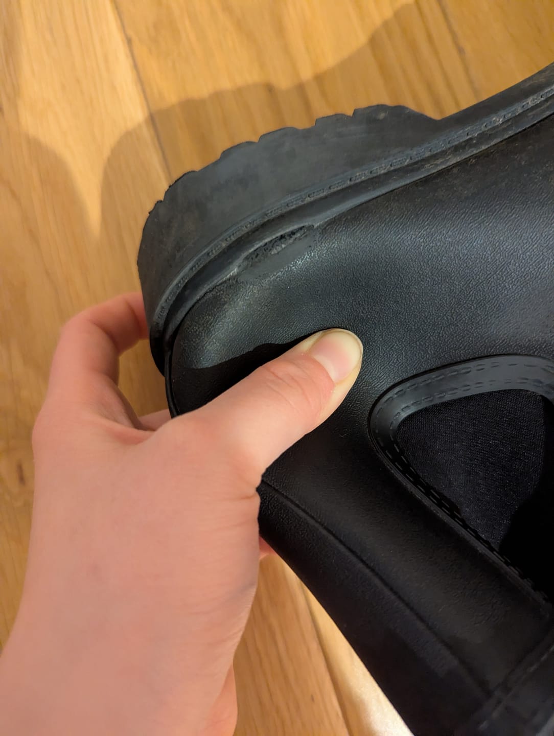 Customer photo review of Womens Barton Wellingtons Black