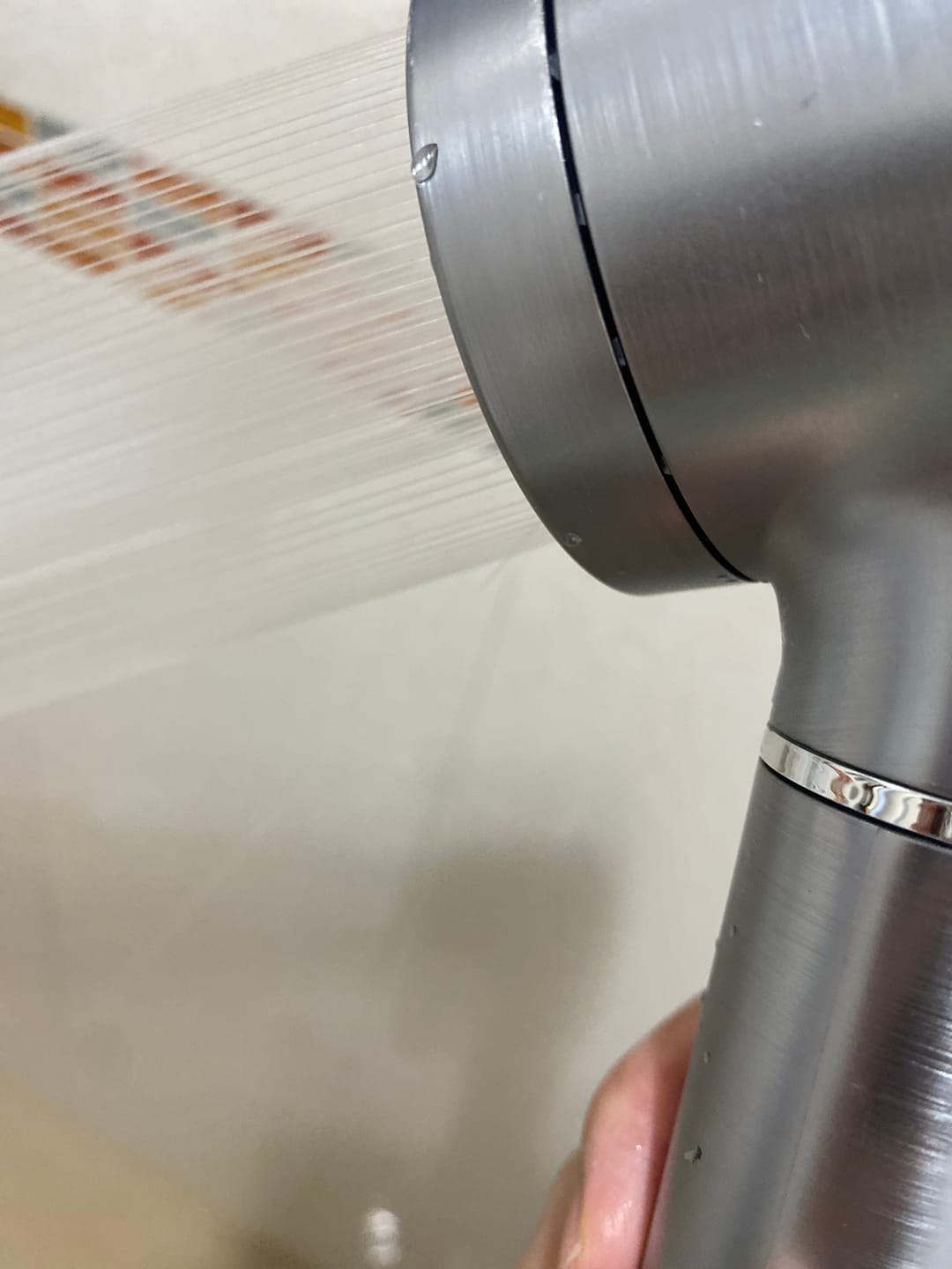 Customer photo review of Filtered Showerhead - Brushed Chrome