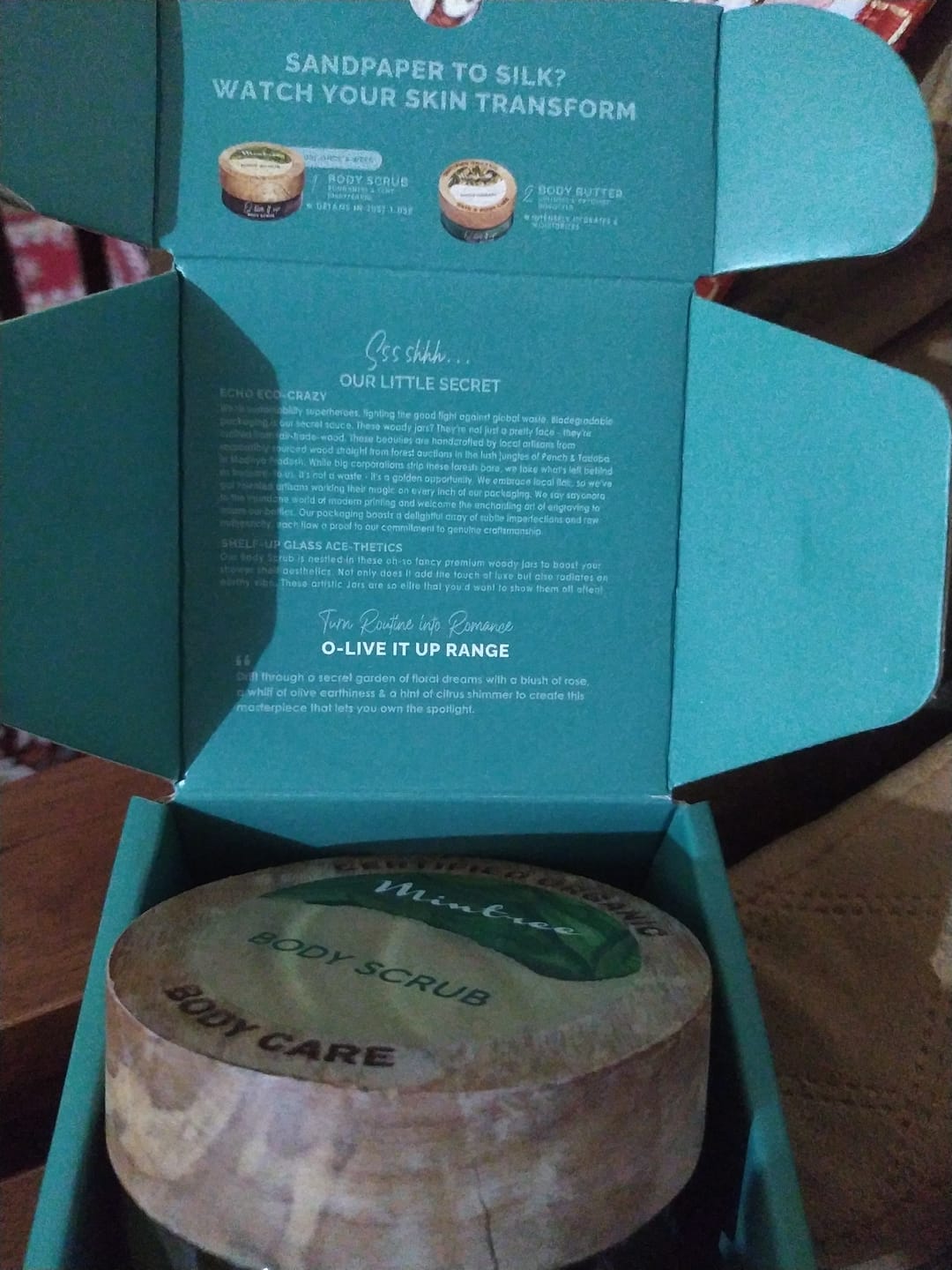Customer photo review of BRIGHTENING Olive Body Scrub 150 gm