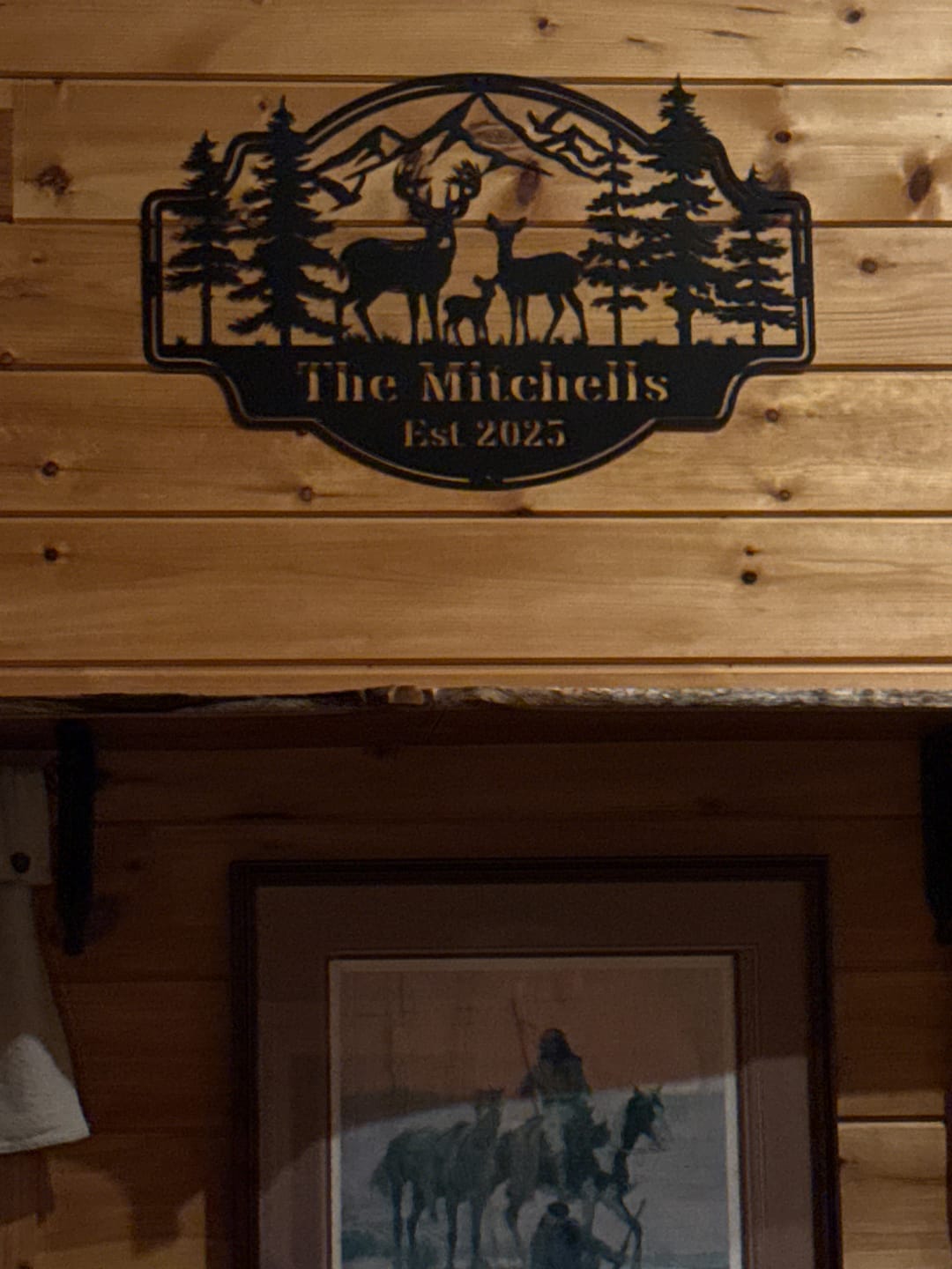 Customer photo review of Forest View Metal Sign