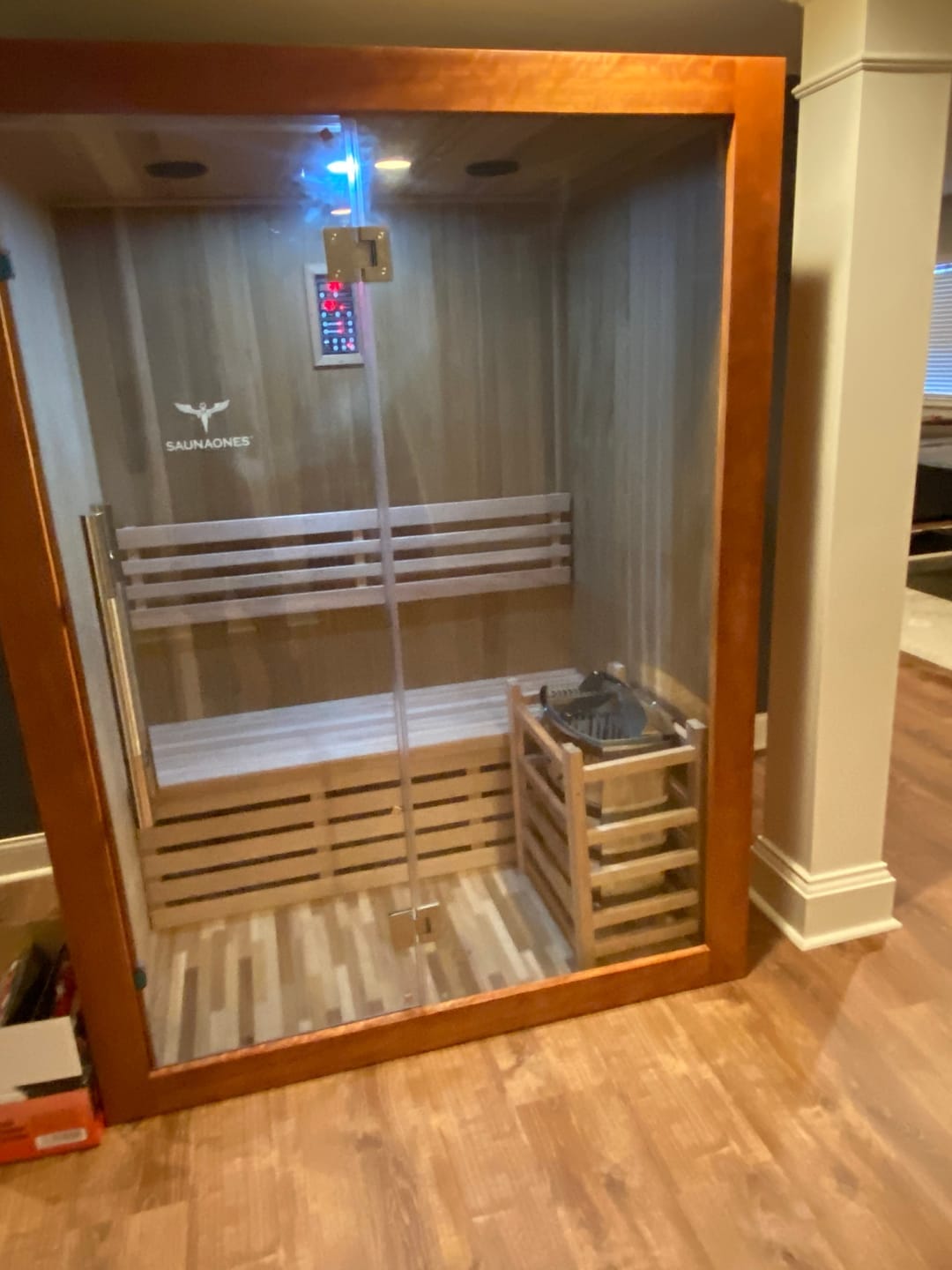 Customer photo review of SAUNAONES® 2 Person Traditional Steam Sauna Modern Relax 1-in stock(Delivered in 20-25 days.)