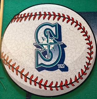 Customer photo review of Seattle Mariners™ - Wooden Puzzle