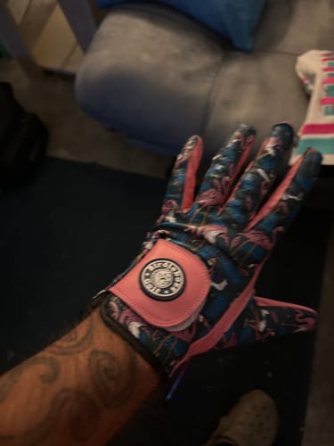 Customer photo review of Blue Flamingo Glove