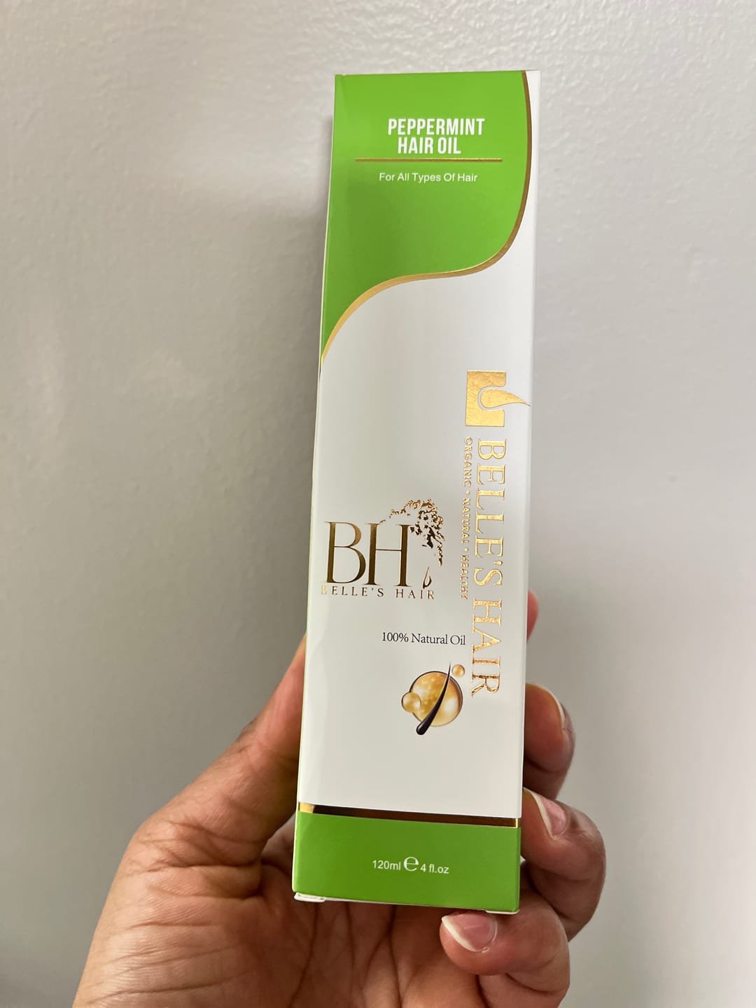 Customer photo review of BH Peppermint Hair Oil