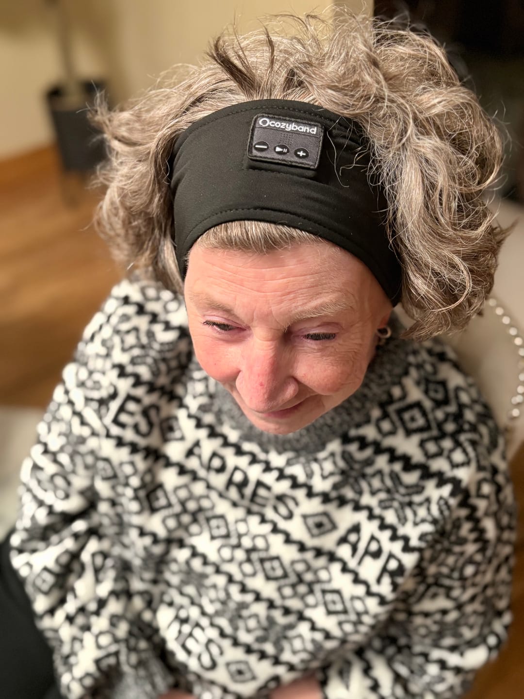 Customer photo review of CozyBand Wireless Headphones