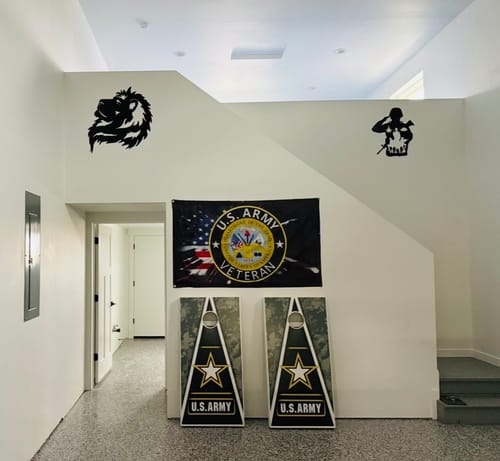 Customer photo review of Army- Metal Wall Art