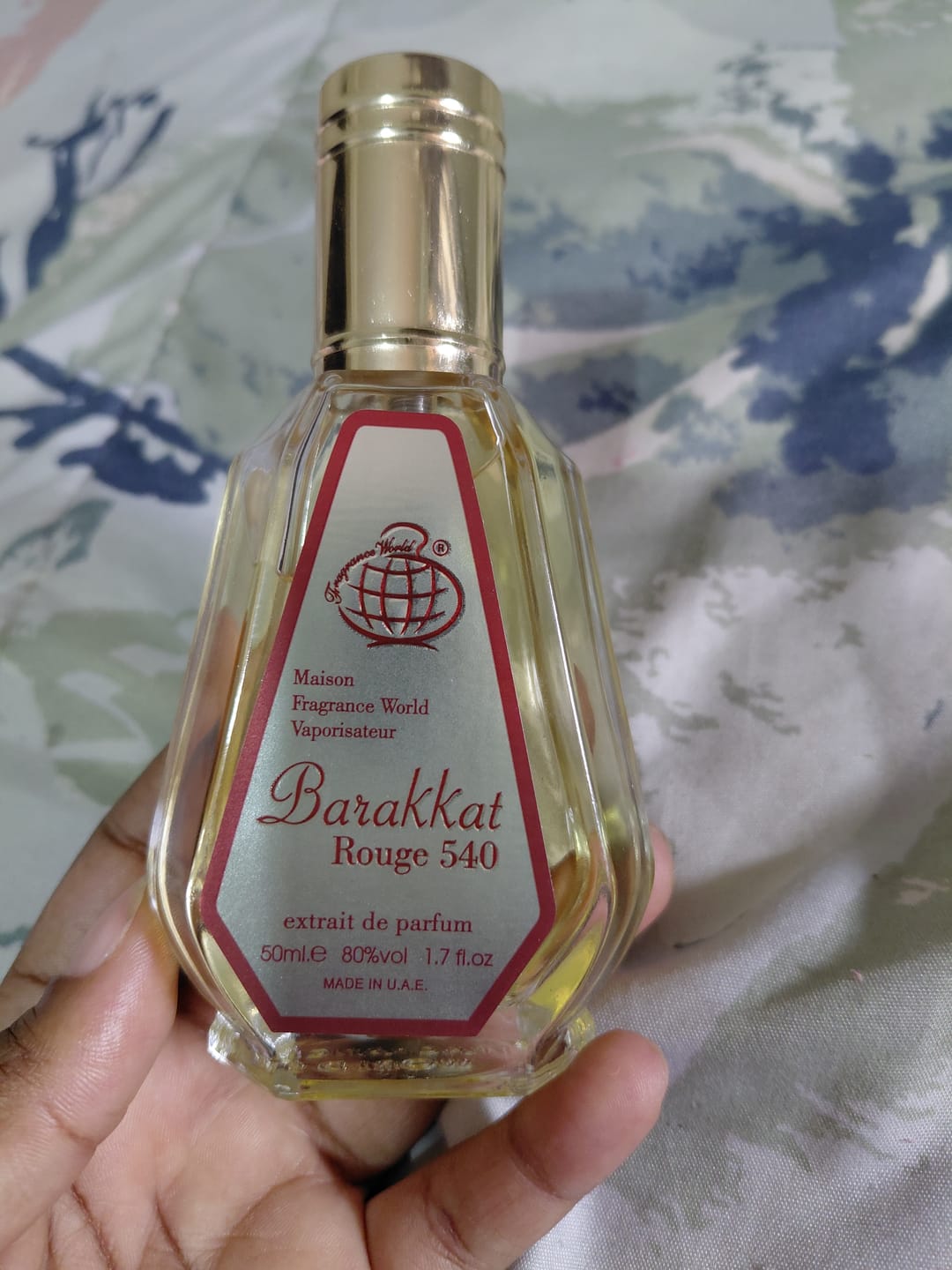 Customer photo review of Barakkat Rouge 540 Extrait edp 50ml