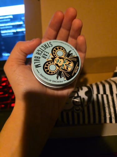 Customer photo review of Base Labs Ear-Stretching Balm