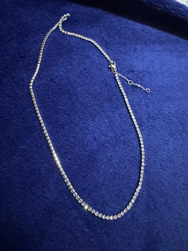 Customer photo review of Ella Tennis Necklace