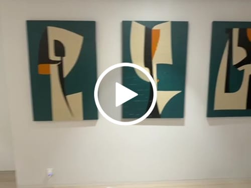 Customer review photo for Abstract Painting Set of 3 #SP149