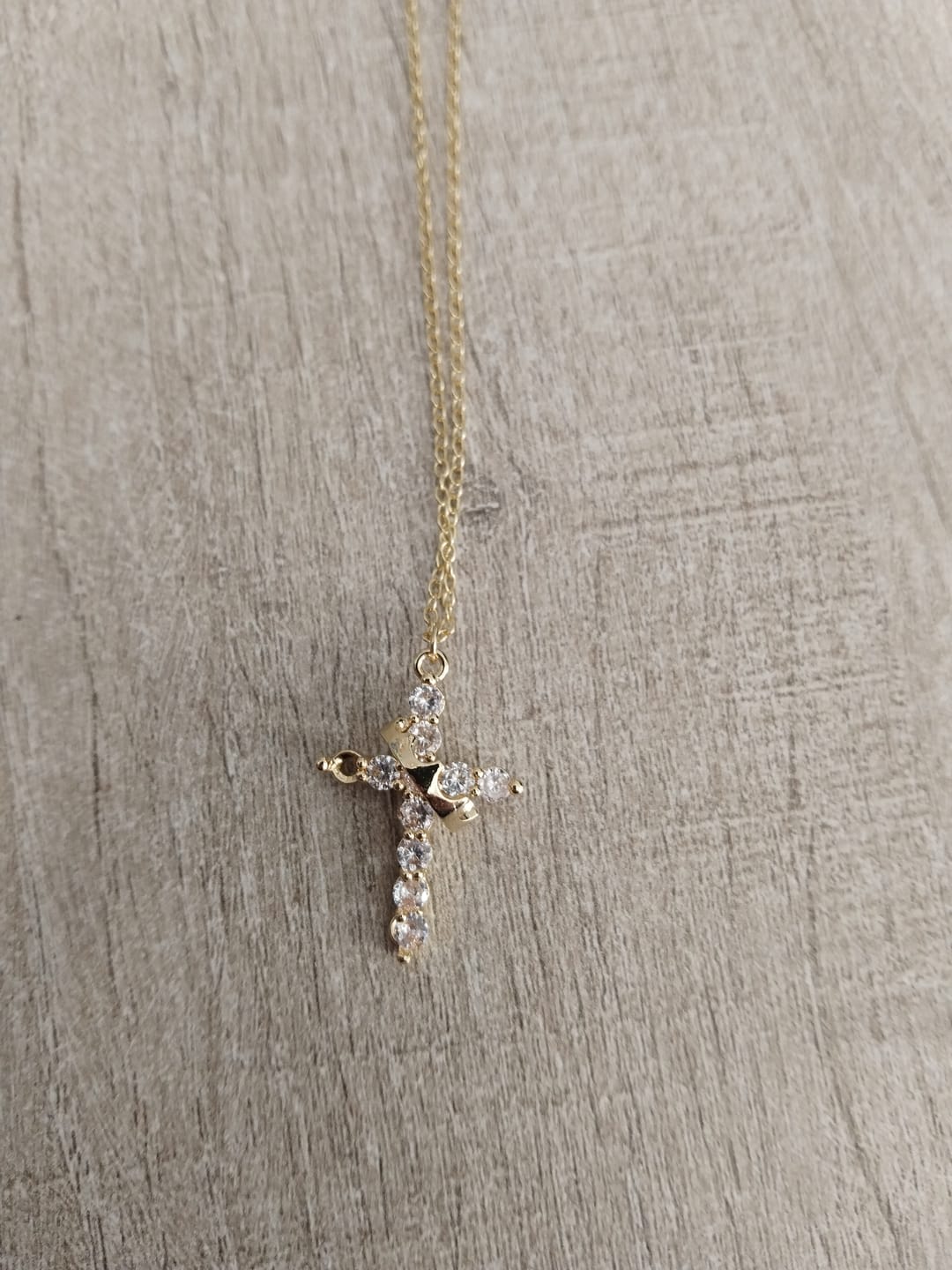 Customer photo review of Collier Croix Couronnée