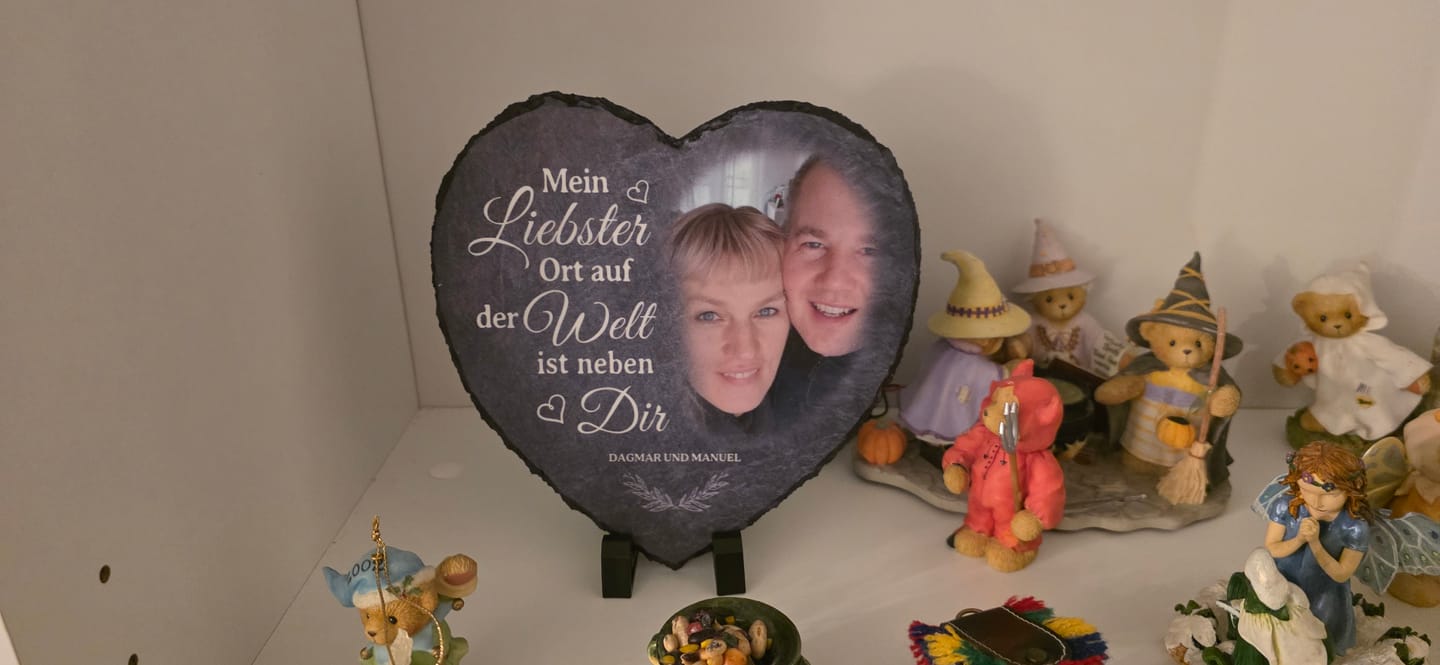 Customer photo review of Neben dir - Paar-Schieferherz