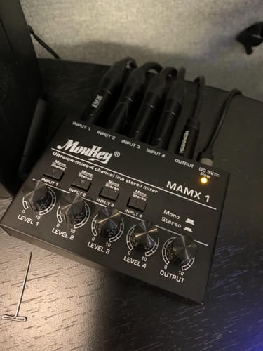 Customer photo review of Moukey MAMX1 4chミキサー
