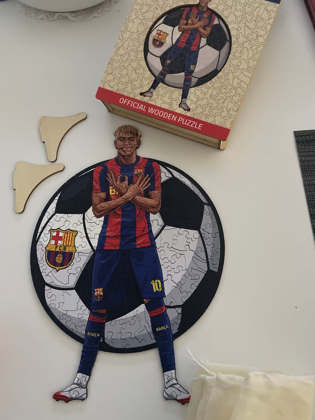 Customer photo review of Lamine Yamal - Holzpuzzle