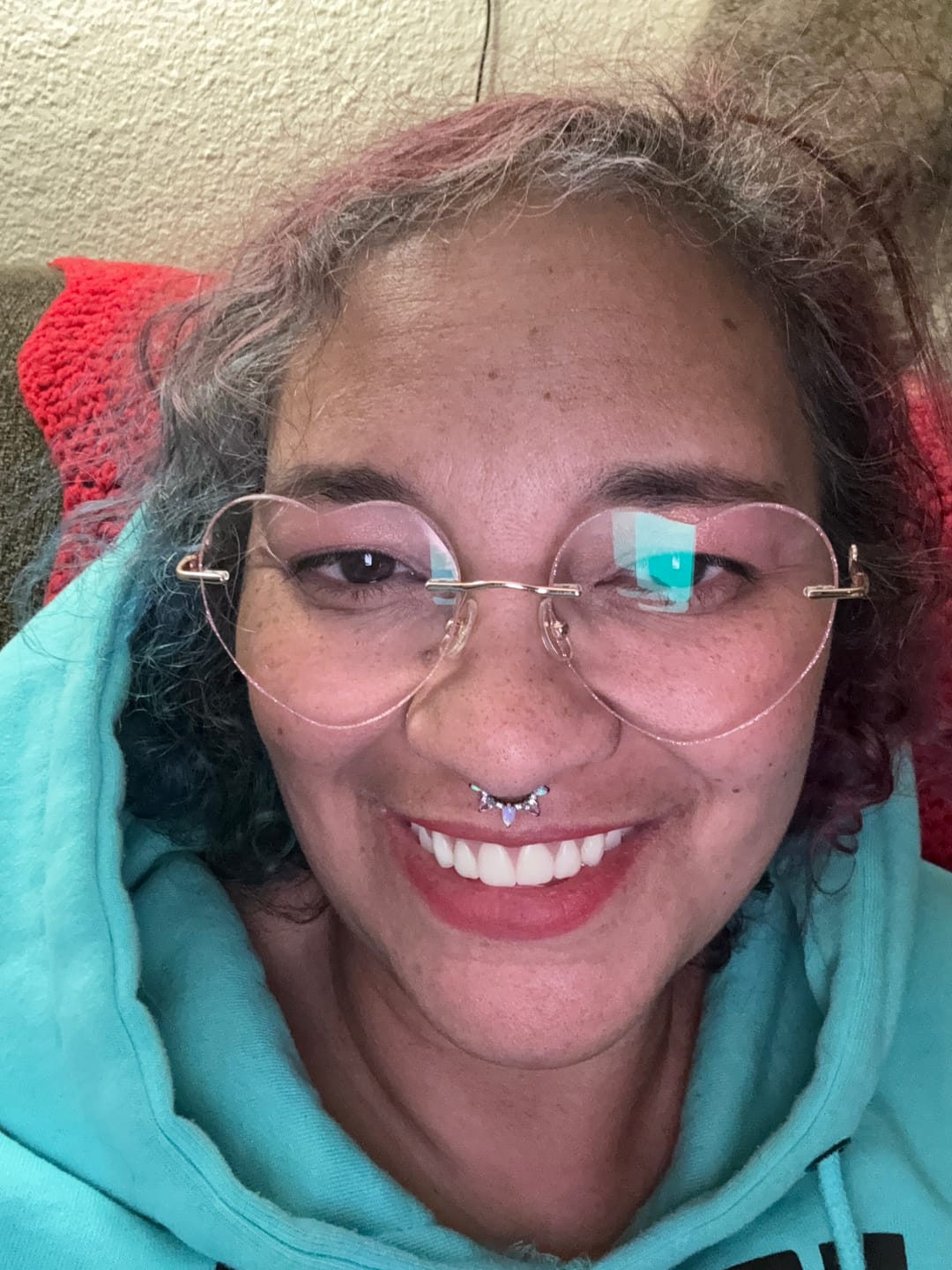 Customer photo review of Lovie Eyeglasses