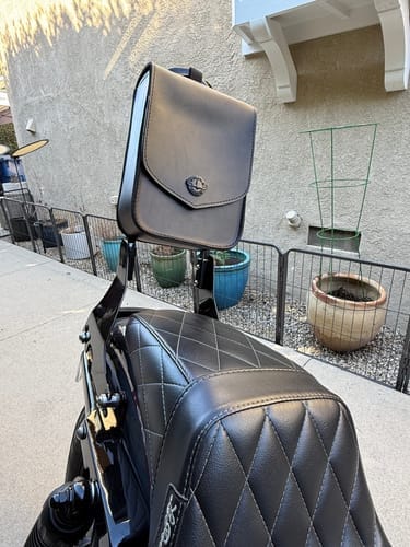 Customer photo review of 4L - Dark Age Small Motorcycle Sissy Bar Bag