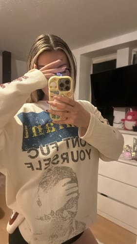 Customer photo review of Omirad “COPYCAT WAR” Heavy Waffle Long Sleeve