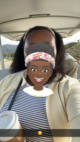 Customer photo review of CurlyMe 3 In 1 Half Wig Afro Kinky Curly Glueless Install Half Wig With Draw-string Beginner Friendly