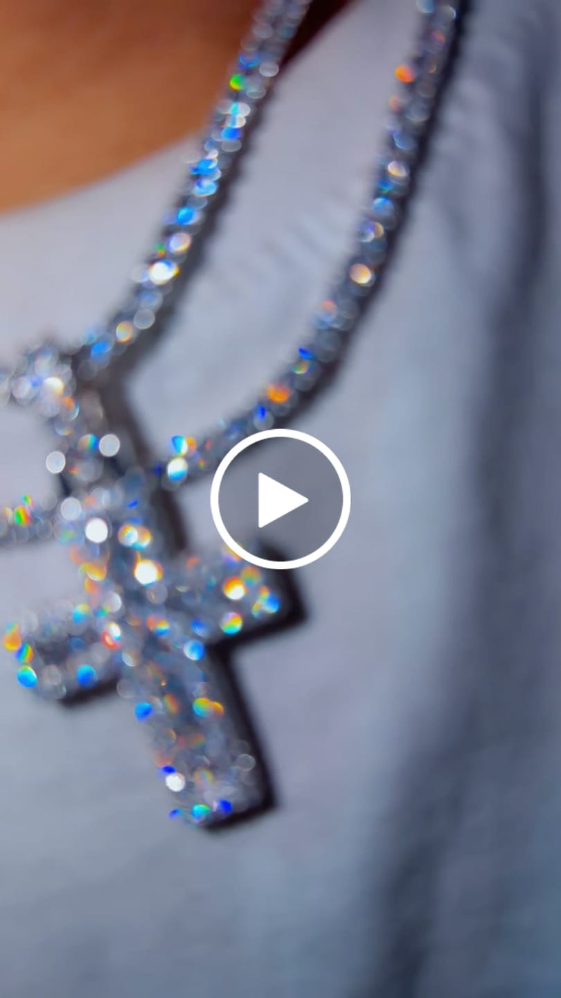 Customer video review of 3mm Moissanite Tennis Chain - 925 Silver - D Colour - VVS1