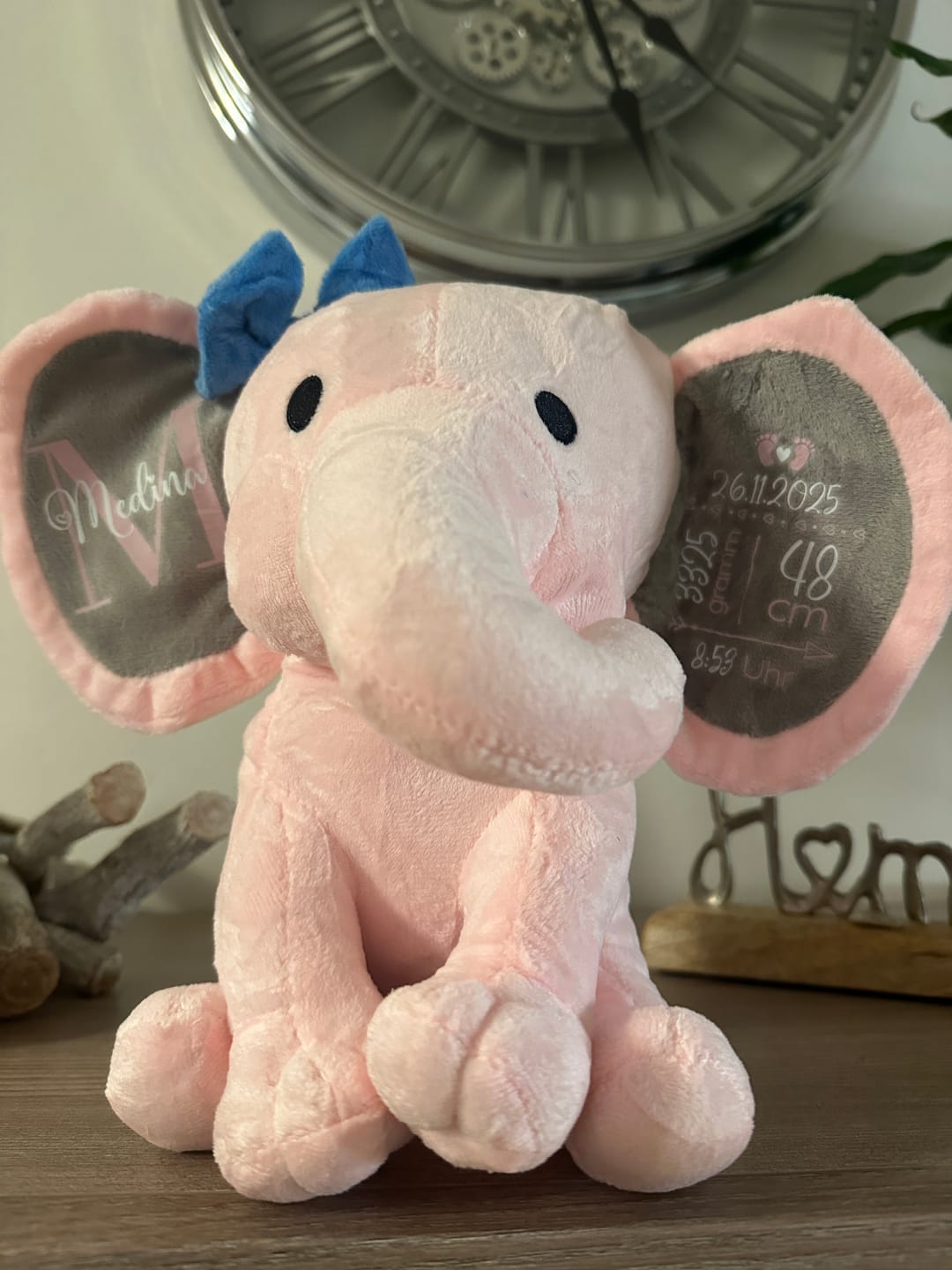 Customer photo review of Kuschel Elefant - Baby-Stofftier