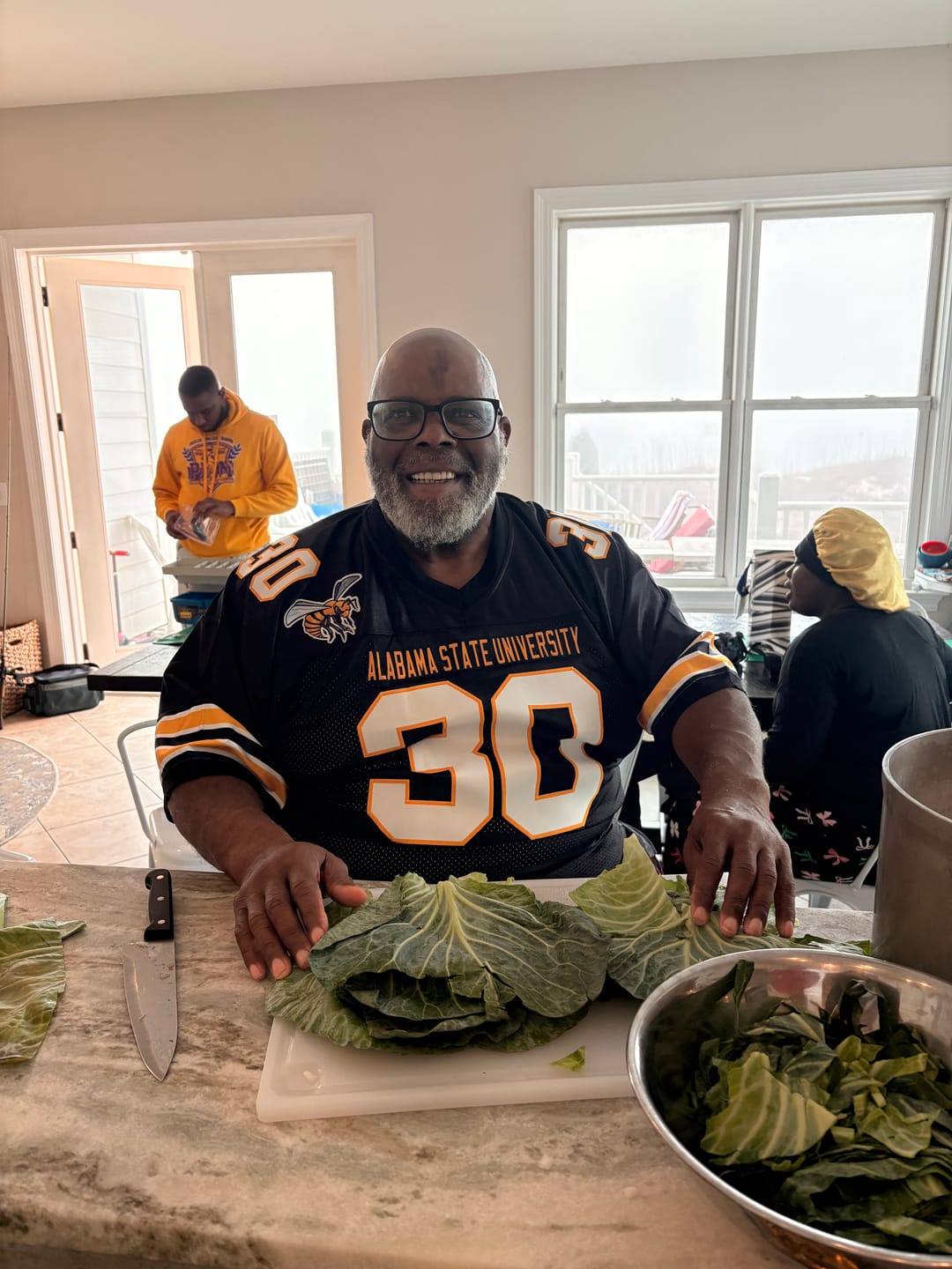 Customer photo review of Custom Black White-Yellow Personalized Classic Mesh Authentic Football Jersey
