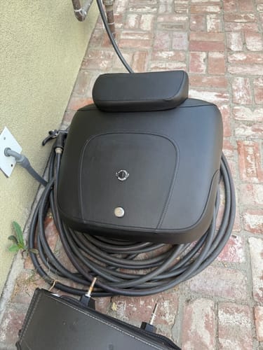 Customer photo review of 44L - Premium Extra Large Leather Wrapped Hard Motorcycle Trunk