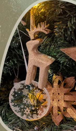 Customer photo review of Weihnachtsdeko mit Schneeflocken