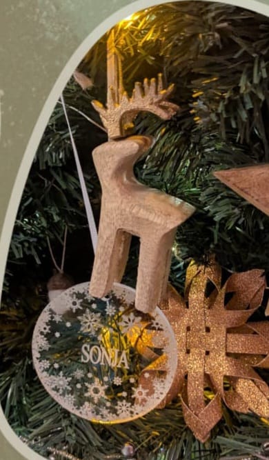 Customer photo review of Weihnachtsdeko mit Schneeflocken