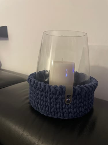 Customer photo review of Label Set mit Herz Ausschnitt - Häkelkorb Label - aus Kunstleder