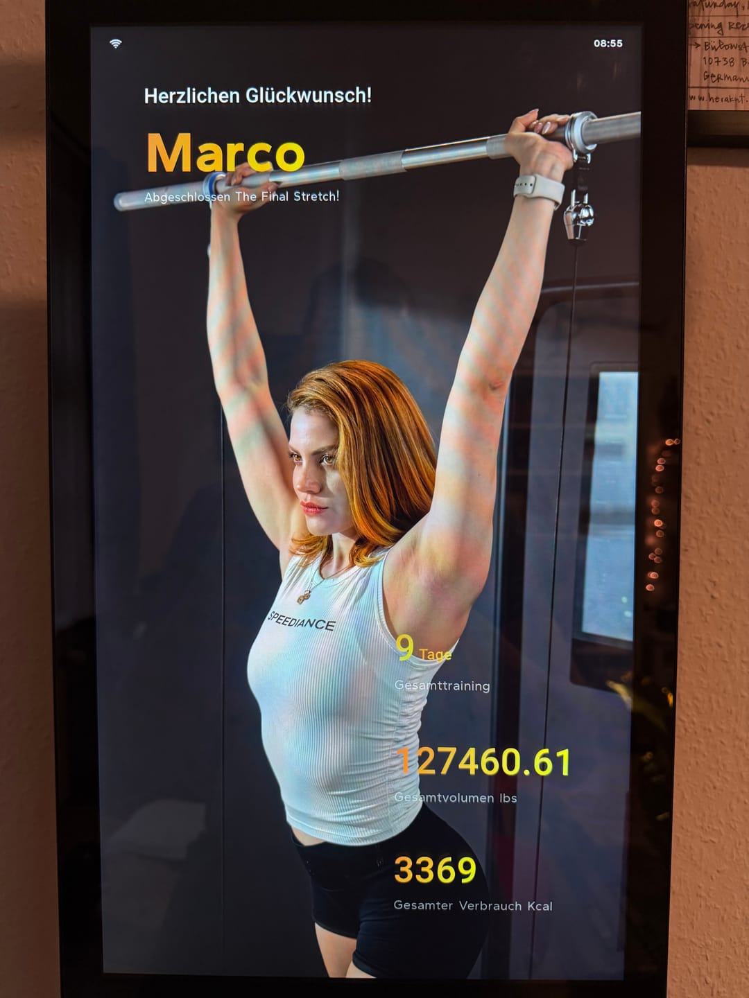 Customer photo review of Speediance Gym Monster - Works Plus