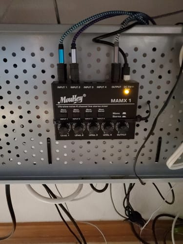 Customer photo review of Moukey MAMX1 4chミキサー