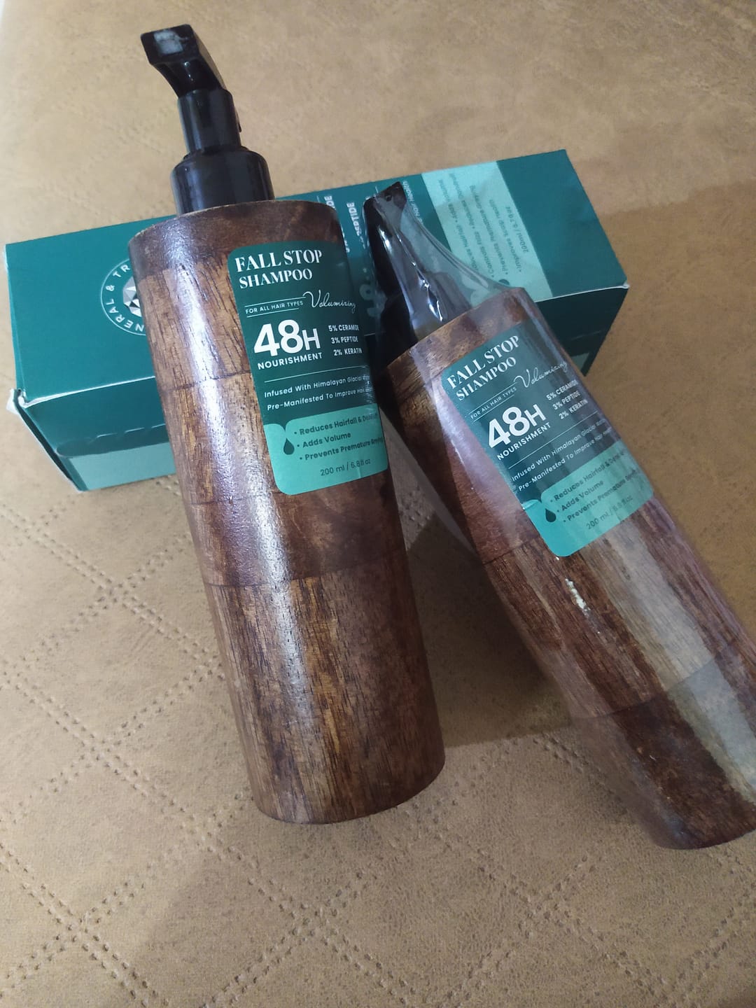 Customer photo review of Volumizing Hair Fall Stop Shampoo 200 ml