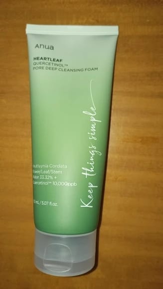 Customer photo review of Heartleaf Quercetinol Pore Deep Cleansing Foam