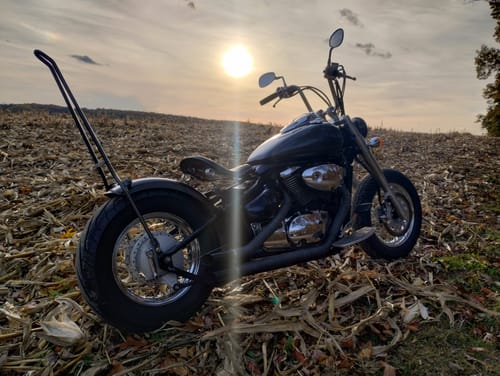 Customer photo review of C.C. RIDER Sportster Seat Solo Spring Seat Torsion Type Motorcycle Solo Seat Iron 883 Iron 1200 Bobber Seat Chopper Seat 2004-2024