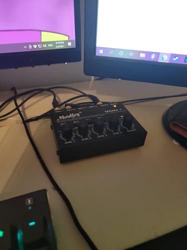 Customer photo review of Moukey MAMX1 4chミキサー