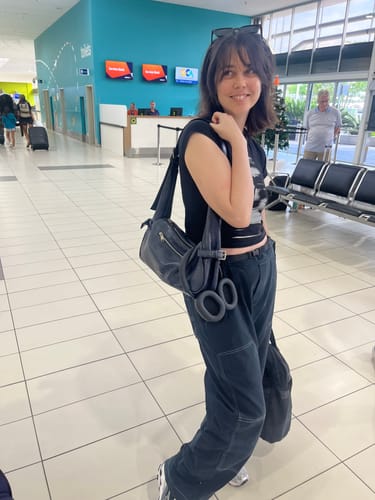 Customer photo review of SAMO ONDOH - atta bag M baked navy (DISPATCH IN 48HRS)