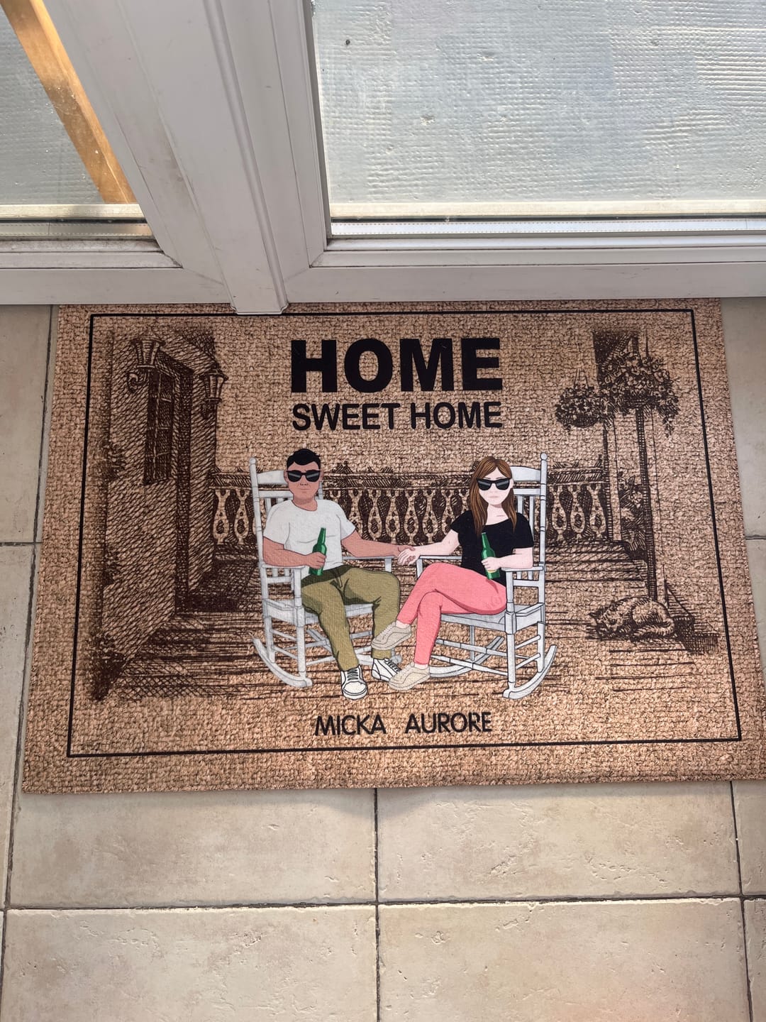 Customer photo review of Chez nous - Couple-Paillasson