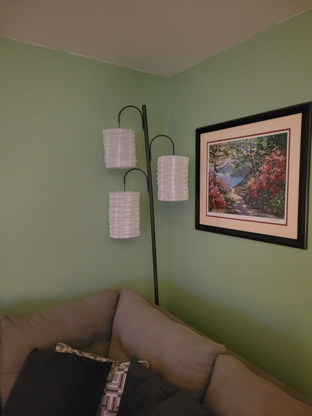 Customer photo review of 3-PACK | White Cylinder Unique Shaped Shimmering Nylon Lanterns