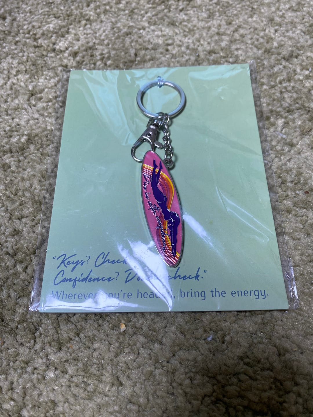 Customer photo review of JAYD Keyring - Sunset Dive