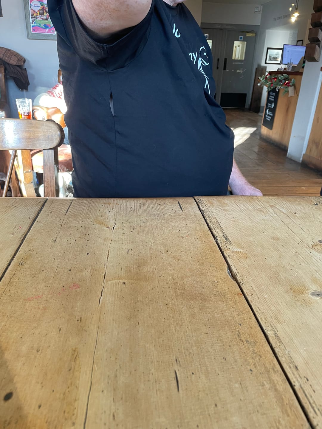 Customer photo review of No Golf Today T-Shirt