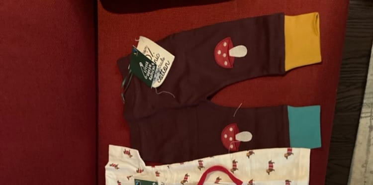 Customer photo review of Toadstool Knee Patch Joggers