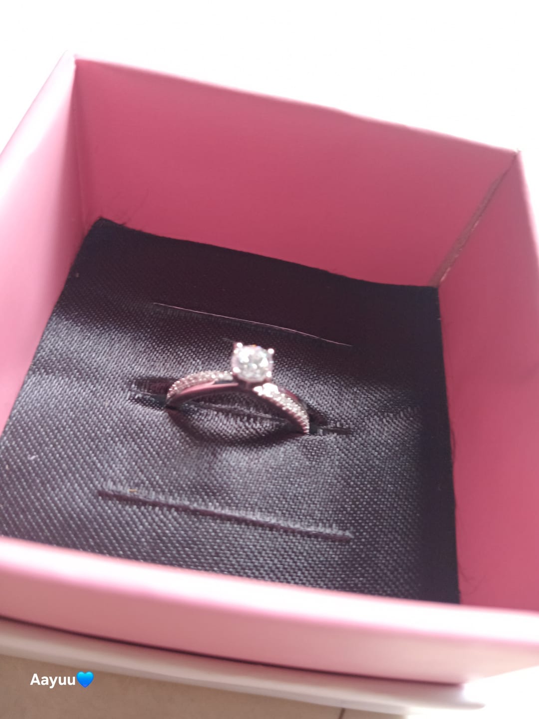 Customer photo review of Silver Zircon Layered Ring