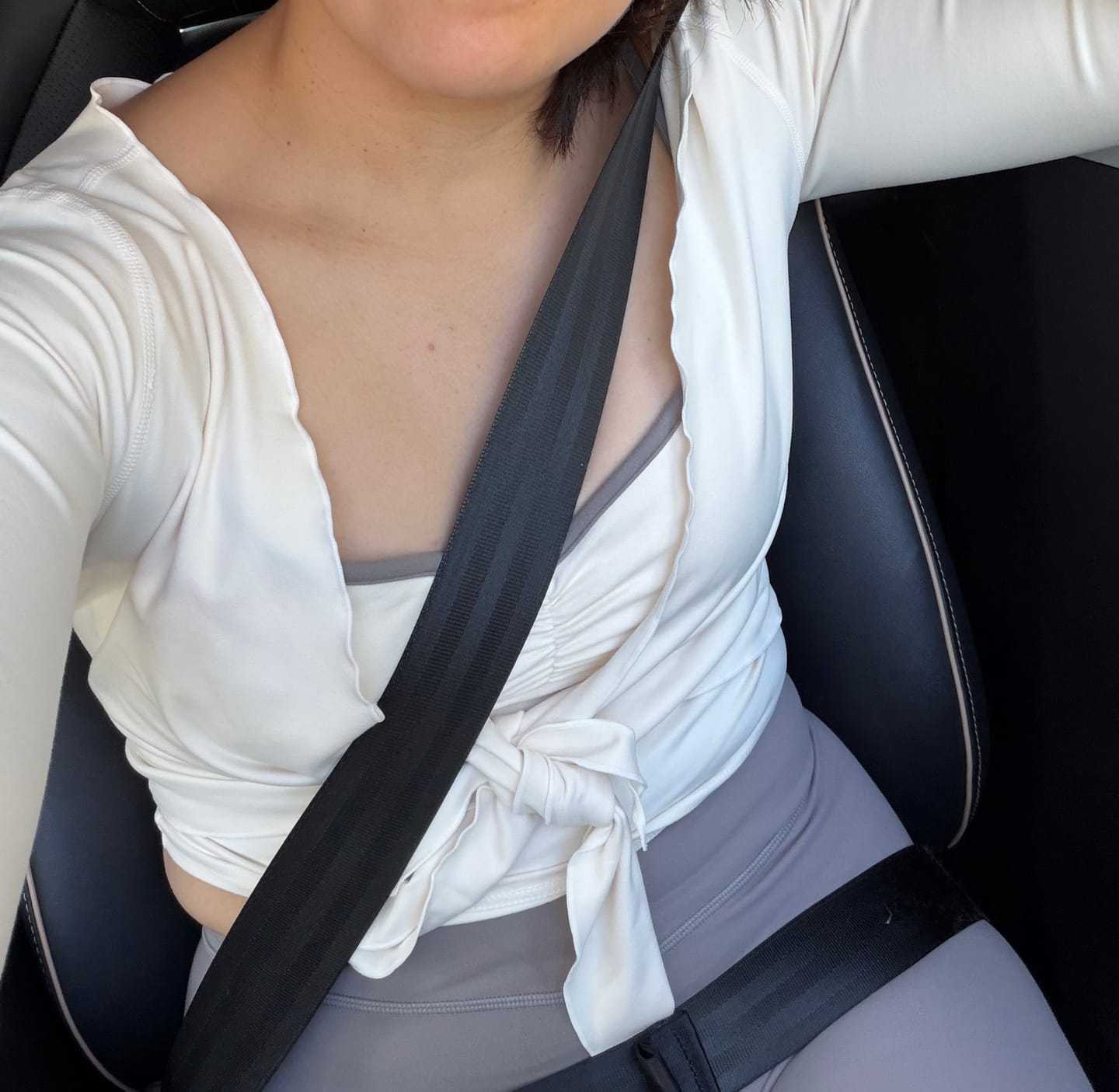 Customer photo review of The Ballet Tank / Cream-ClayMask