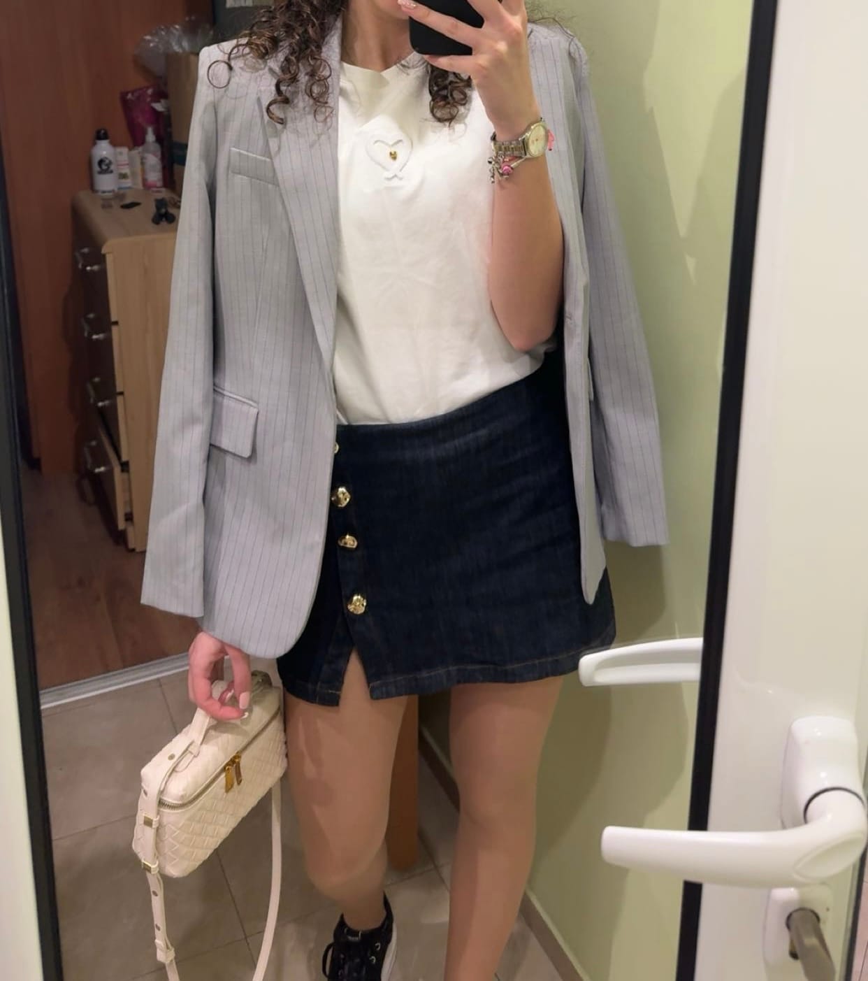 Customer photo review of Tara Woven bag